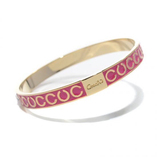 Coach Thin Op Art Pave Pink Bracelets BZQ - Click Image to Close